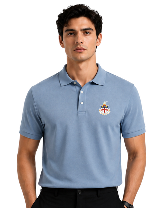 Men’s Polo Shirt - Dusty Blue