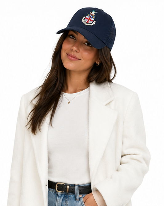 Unisex Heritage Trucker Hat (Navy)