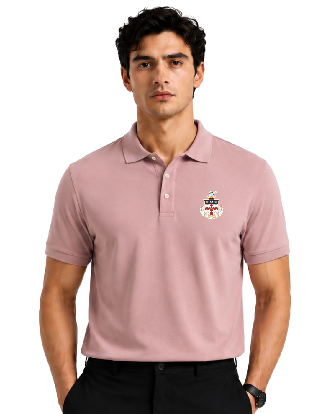Men’s Polo Shirt - Dusty Pink